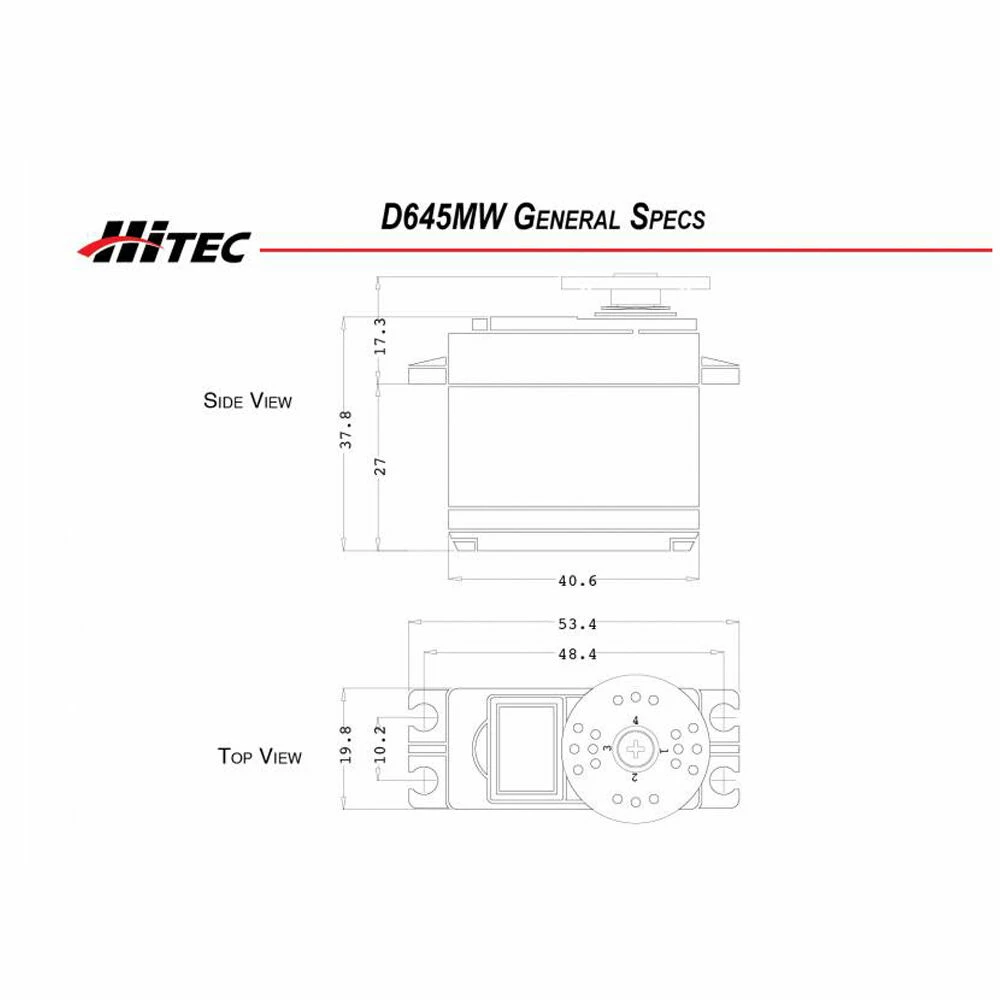 Hitec RCD Inc. D645MW Standard Digital High Torque Metal Gear Servo 2 Hitec RCD Inc. D645MW Standard Digital High Torque Metal Gear Servo - Image 2