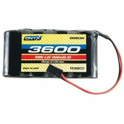 Onyx 4.8V 3600mAh NiMH Sub-C Flat Receiver Battery: Universal Receiver