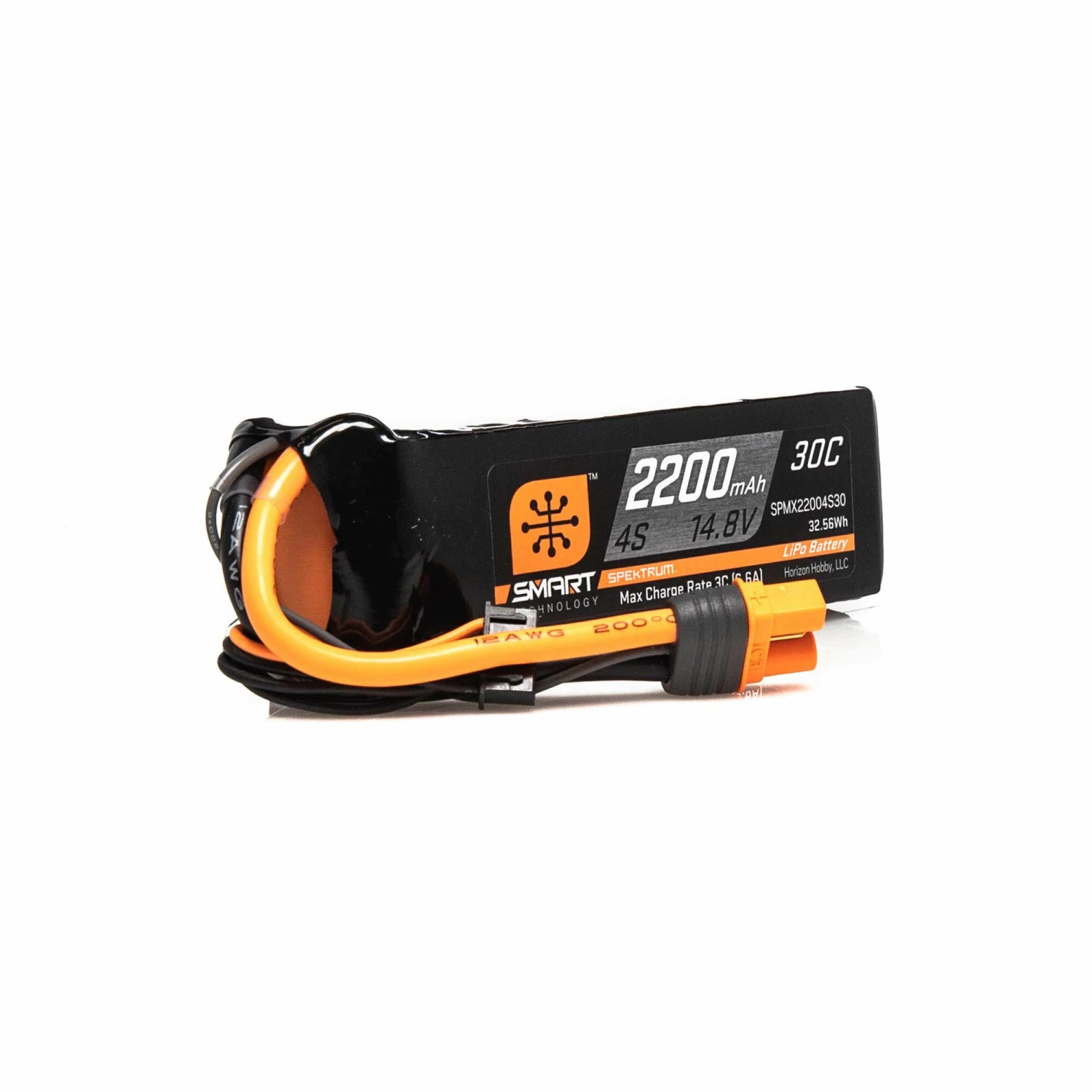 Spektrum 14.8V 2200mAh 4S 30C Smart LiPo Battery: IC3 1 Spektrum 14.8V 2200mAh 4S 30C Smart LiPo Battery: IC3