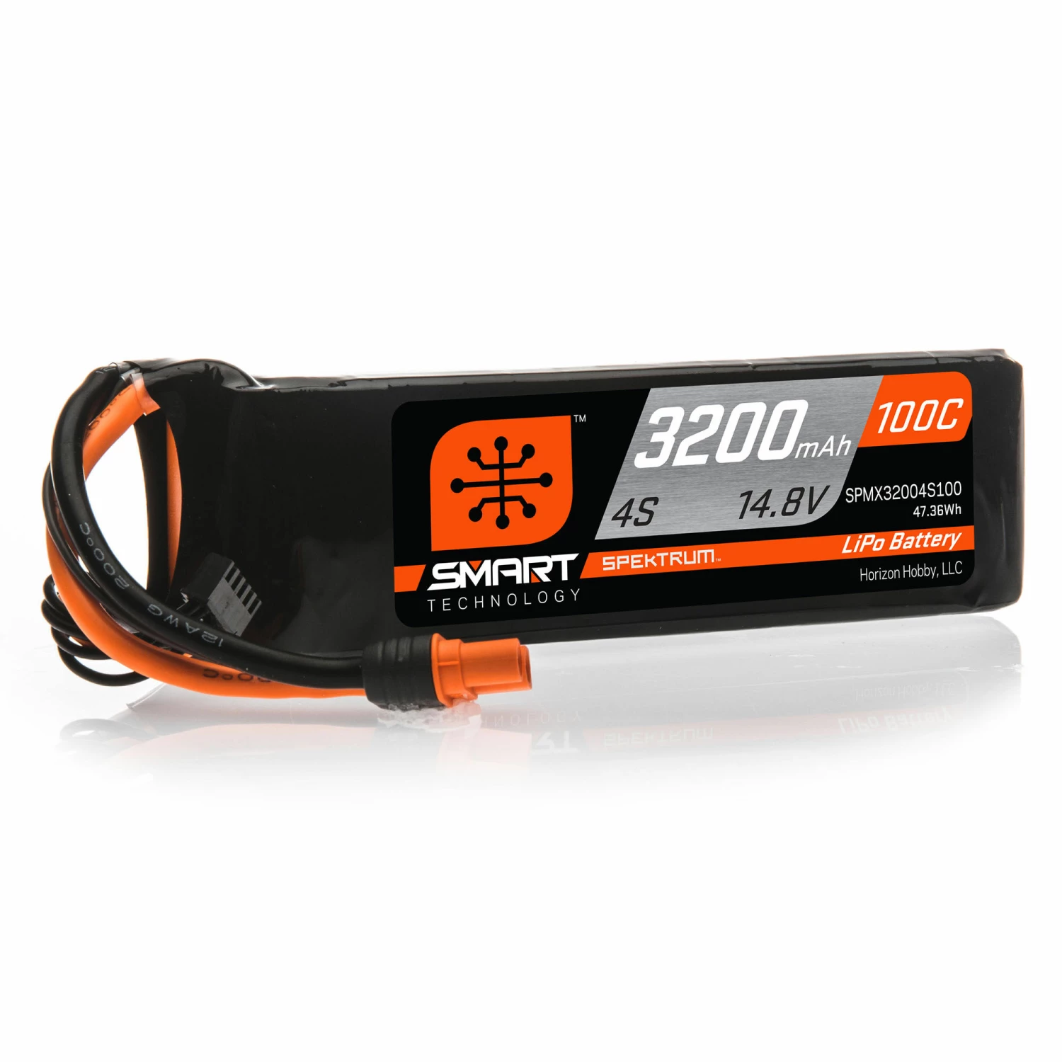 Spektrum 14.8V 3200mAh 4S 100C Smart LiPo Battery: IC3 1 Spektrum 14.8V 3200mAh 4S 100C Smart LiPo Battery: IC3