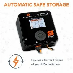 Spektrum Smart S1100 AC Charger 1x100W -RC Helicopters Sales Store SPMXC1080 A19 AO7J857K